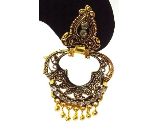 Golden Oxidized Earrings Jhumka Jhumki Ethnic Imitation Jewelry Drop Dangle EA84